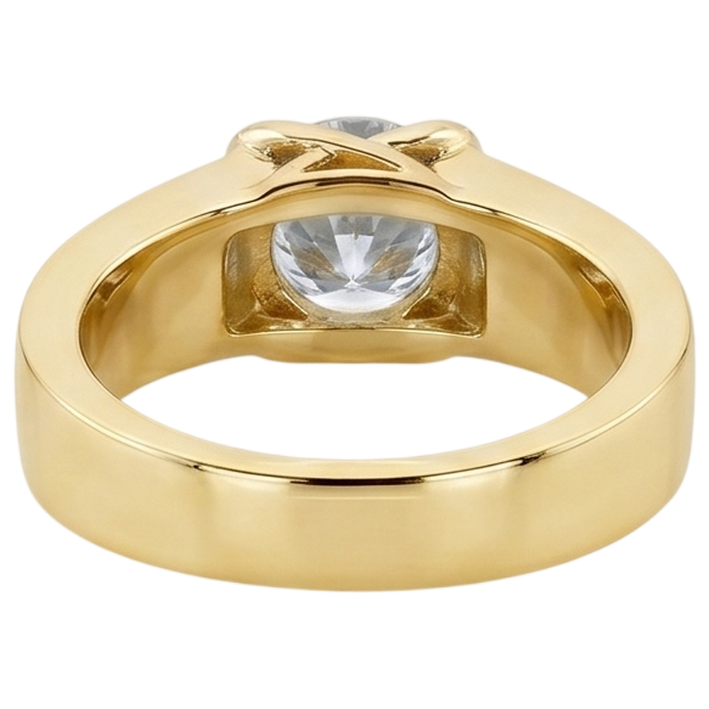 1.50 Ct. Men's Ring Beautiful Diamond Yellow Gold