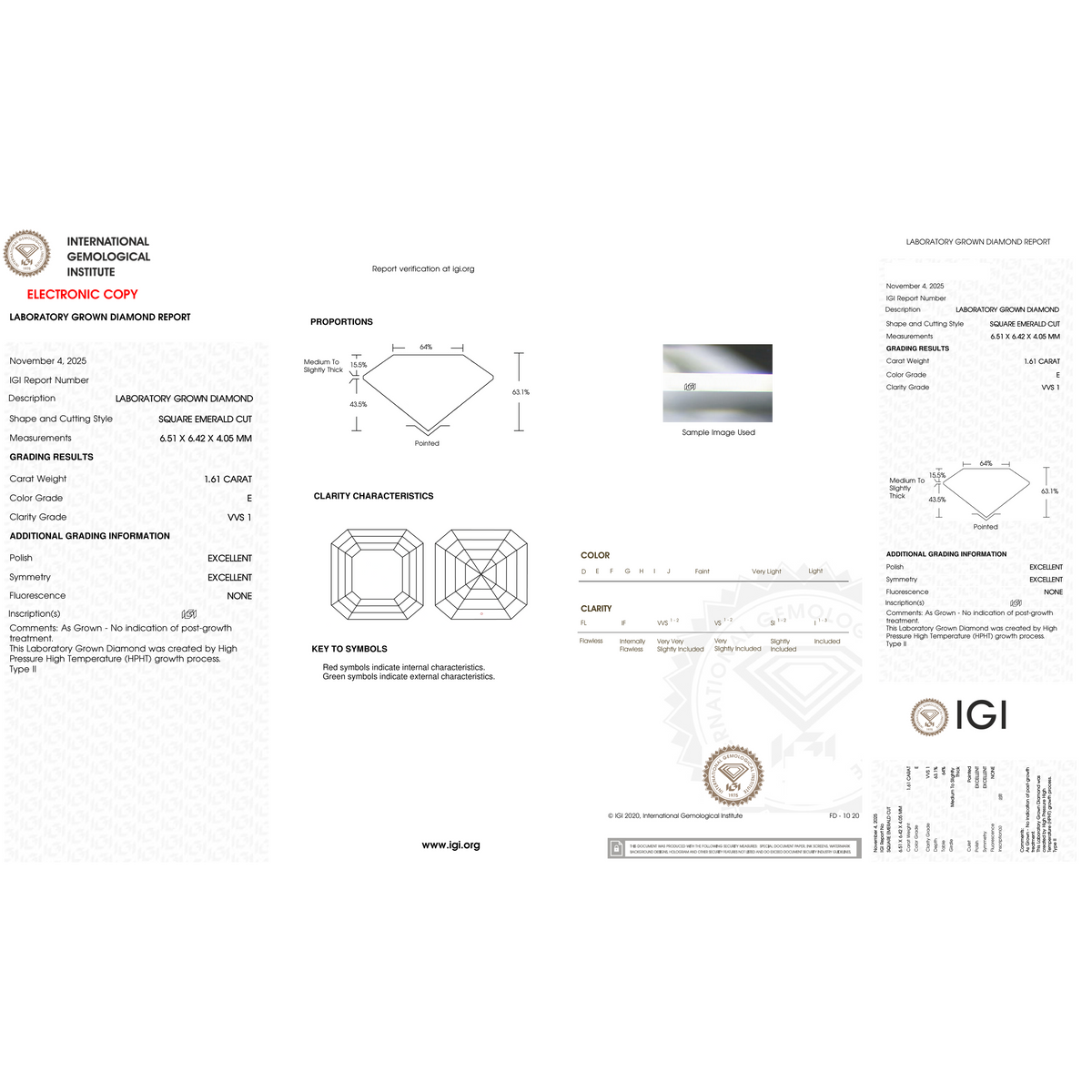 IGI Certificate
