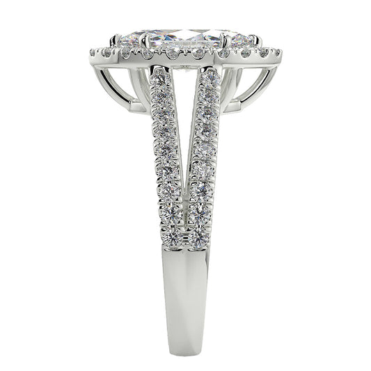 13 Carat Split Shank Marquise Huge Lab Grown Diamond Ring