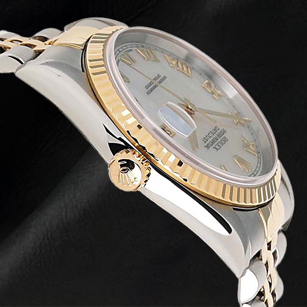 16233 Datejust 36mm Two Tone Mother Of Pearl Rolex Watch