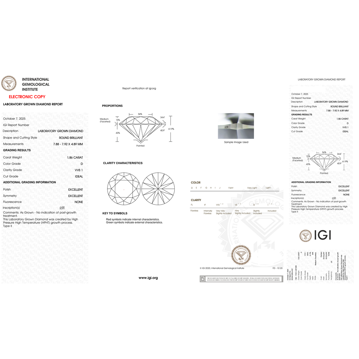 IGI Certificate