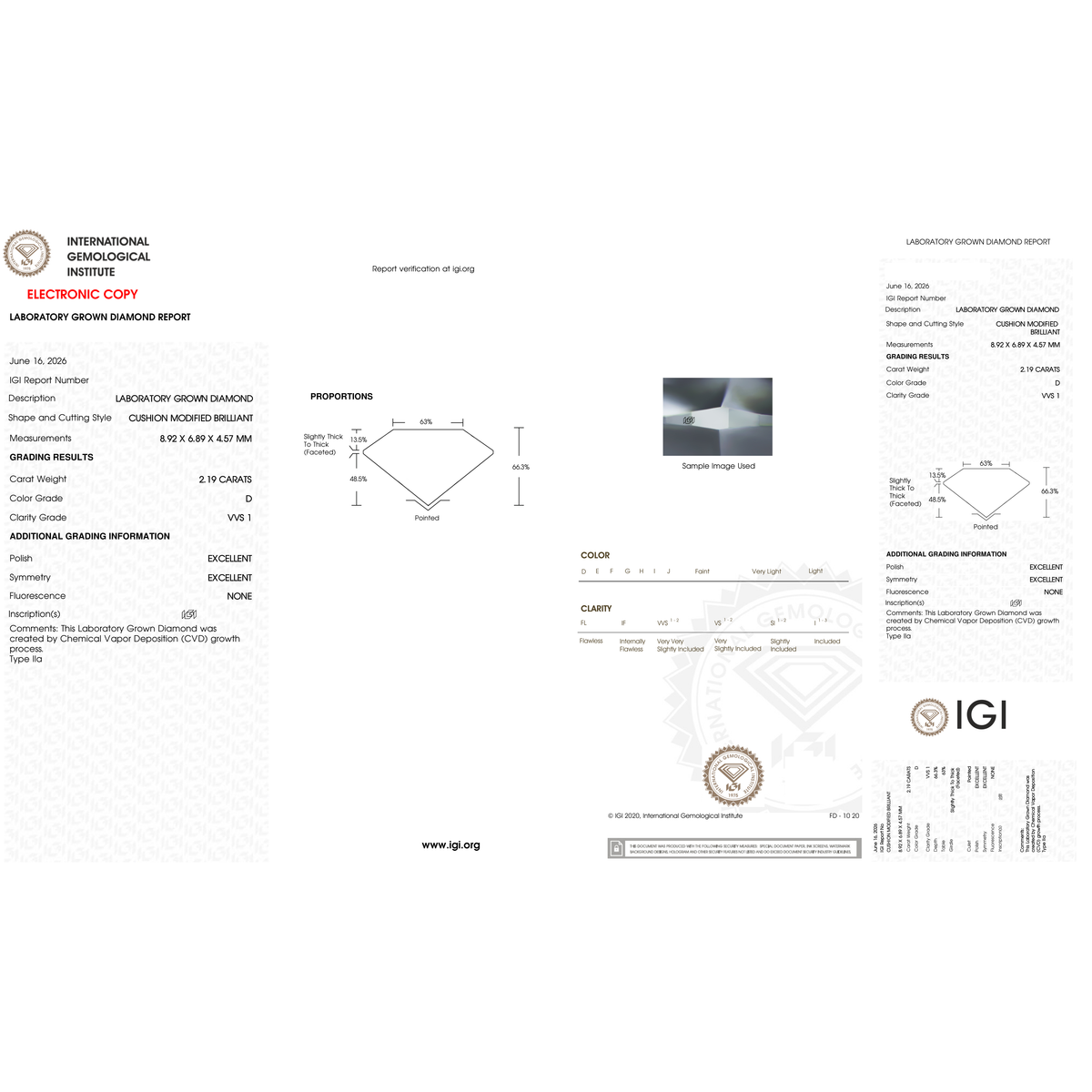 IGI Certificate