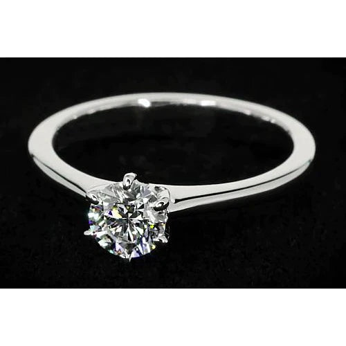 1 Carat Thin Band Diamond Engagement Ring