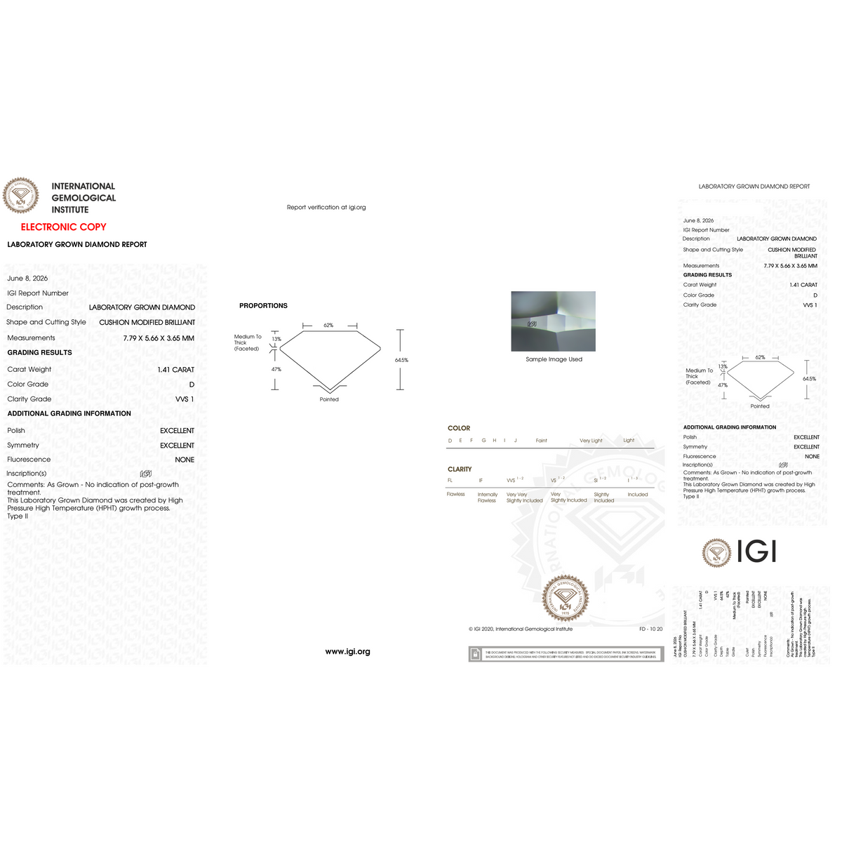 IGI Certificate