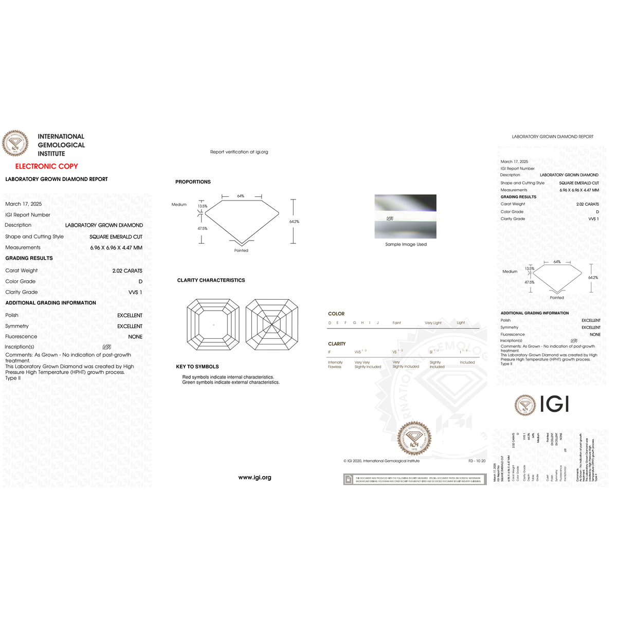 IGI Certificate