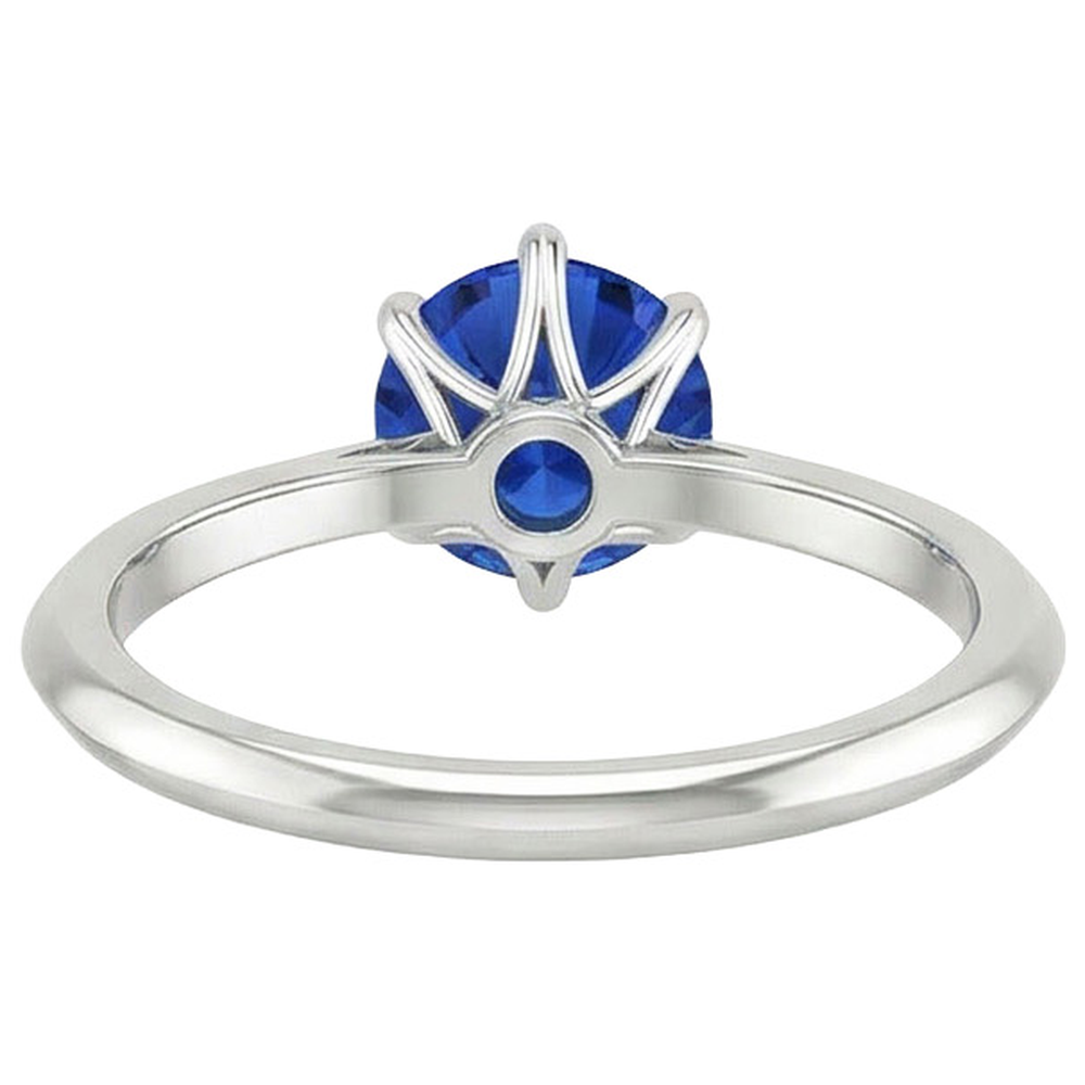 Natural Real ( Not Lab Grown ) 2 Ct Genuine Sapphire Solitaire Ring