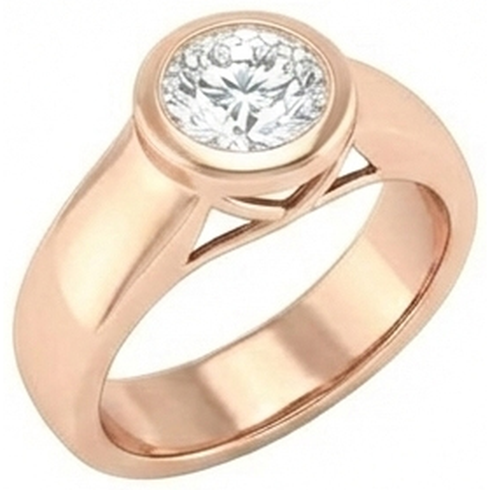 2 Ct. Natural Earth Mined Diamond Solitaire Rose Gold Ring Jewelry New