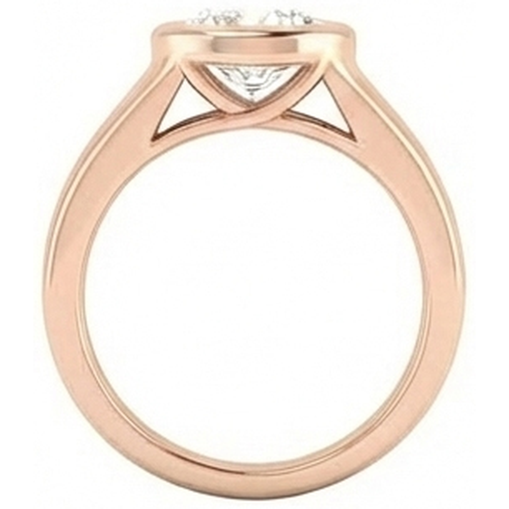 2 Ct. Natural Earth Mined Diamond Solitaire Rose Gold Ring Jewelry New