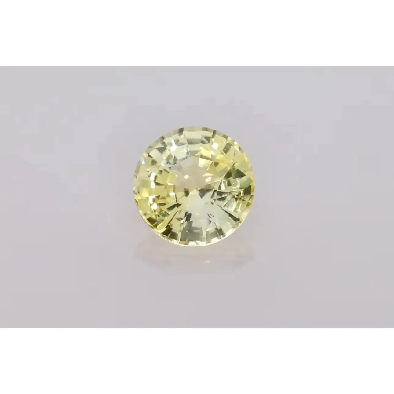 2.09ct Round Natural Sapphire (Colour Yellow, Clarity Eye Clean, Cut Faceted)