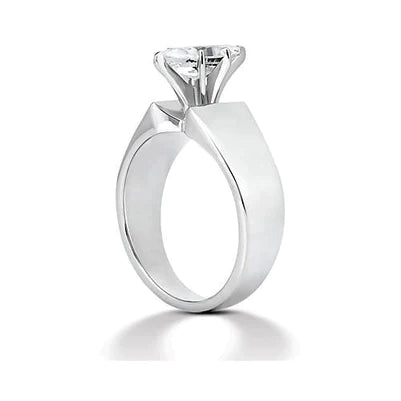 2.5 Carat Marquise Diamond Thick Shank Ring
