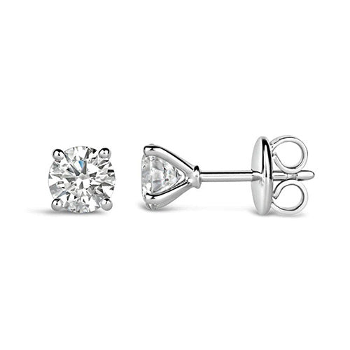 2.5 Carats Natural Real ( Not Lab Grown ) Diamond Women Stud Earrings White Gold 14K