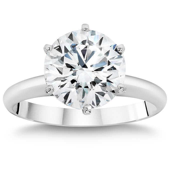 2 Carat 14K Gold Round Lab Grown Diamond Ring