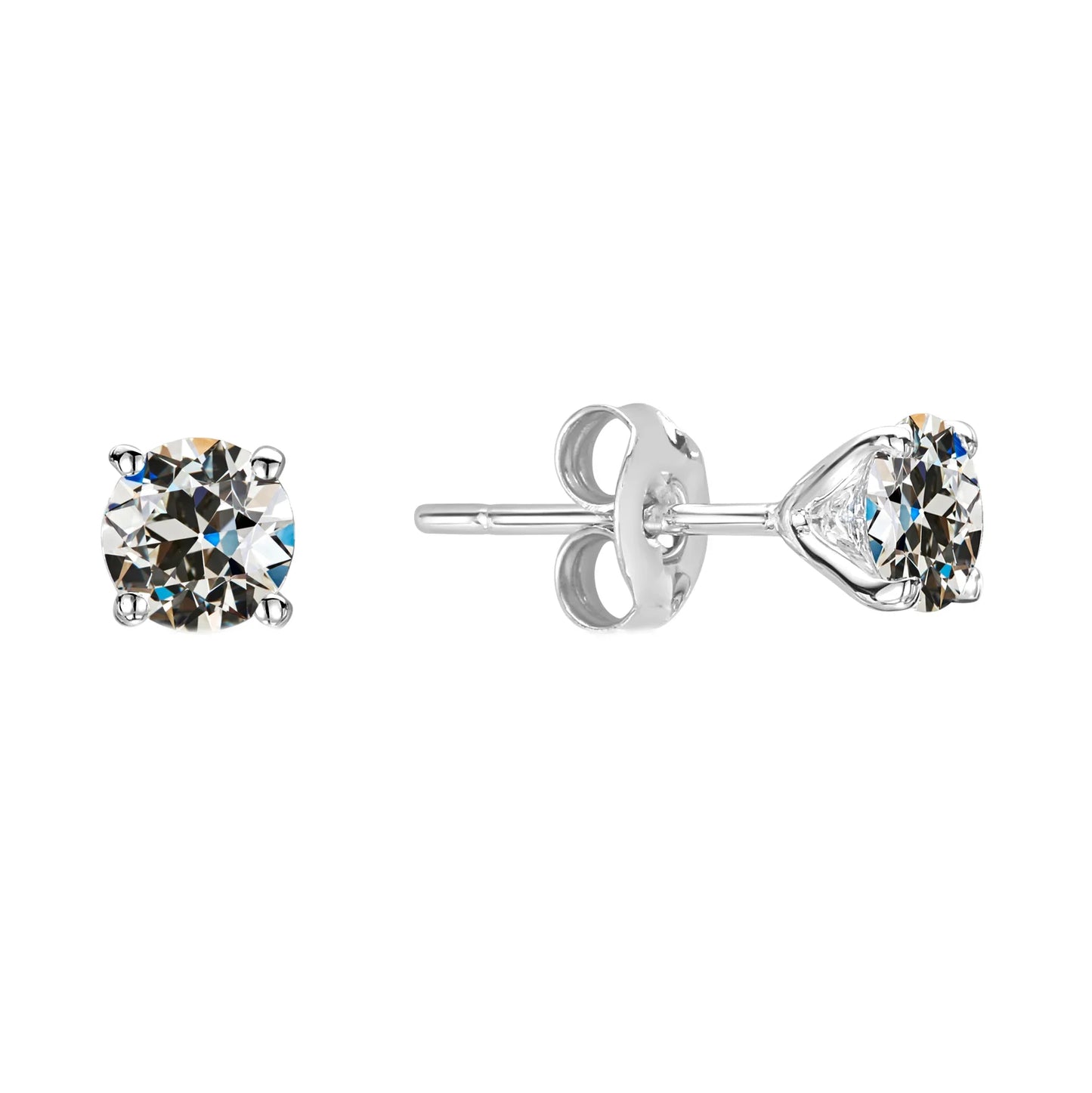 2 Ct Stud Diamond VS1 Earrings