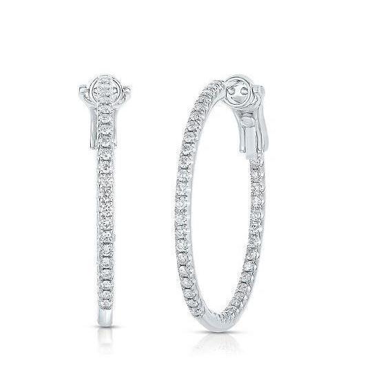 2ct Diamond Ladies Hoops