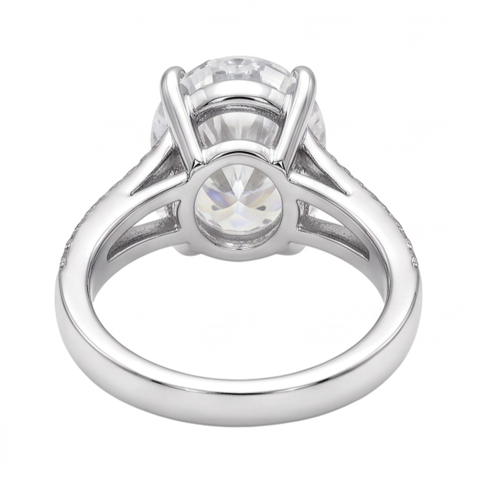 3.40 Carats Sparkling Genuine Natural Earth Mined Diamonds Anniversary Ring 14K White Gold