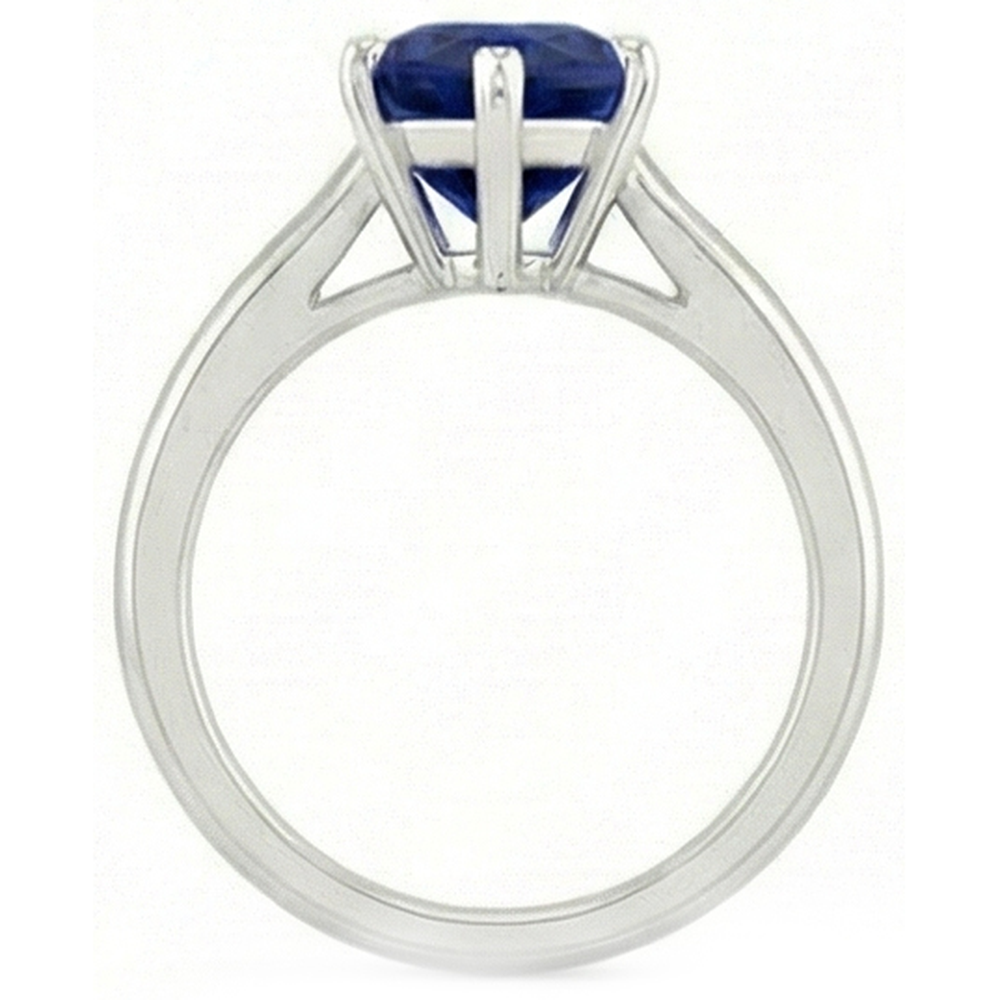 Natural Real ( Not Lab Grown ) 3 Carat Pear Cut Sapphire Engagement Ring