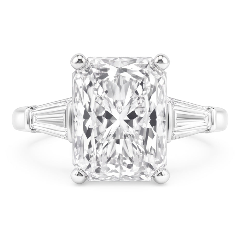 3 Carat Radiant Natural Real Diamond ( Not Lab Grown ) Wedding Ring