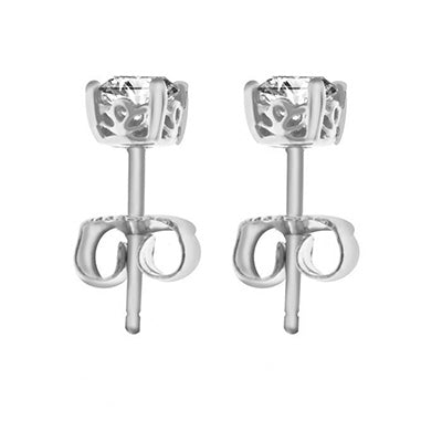 3.50 Carats Round Cut GIA Certified Lab Grown Diamond Diamonds Ladies Studs Earrings White Gold