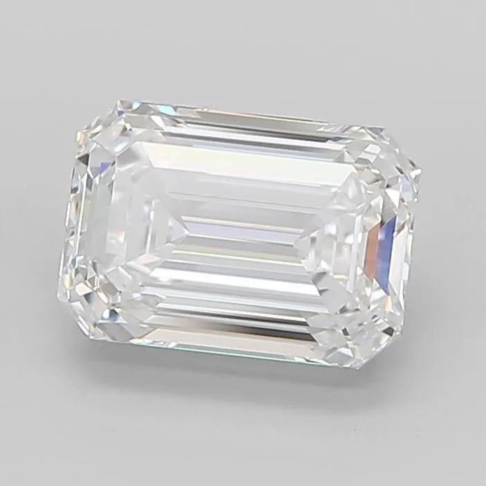 3.71ct Emerald Lab Grown Diamond (Colour D, Clarity IF, Cut EX, IGI Certified)