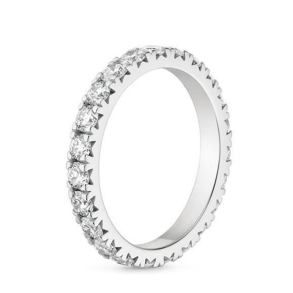 3.75 Carat Eternity Wedding Ring Natural Earth Mined Diamond
