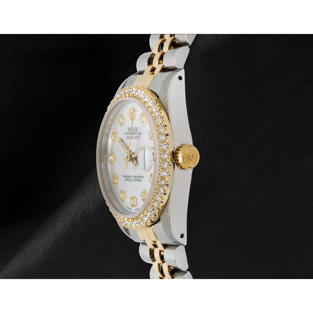 Rolex 68273 Datejust 31mm Silver Diamond Dial Two Tone Watch