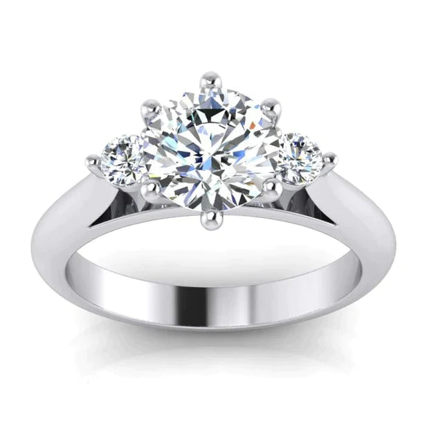 3 Stone Anniversary Ring For Women