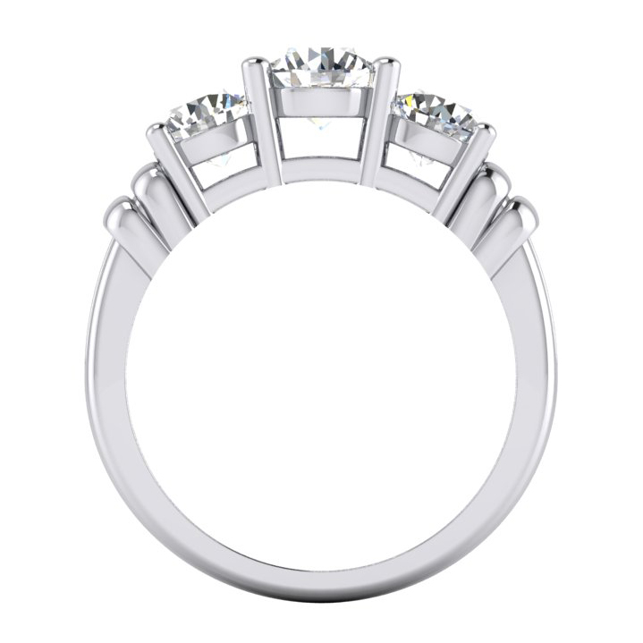3 Stone Diamond Ring Real