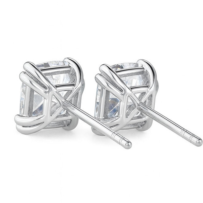 3 Carat G VS1 Lab Grown Diamond Cushion Cut Studs Earrings White Gold