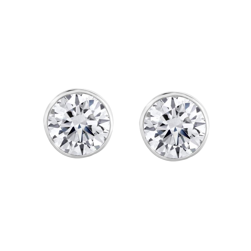 3 Carats GIA CERTIFIED Lab Grown Diamonds Studs Earrings White Gold 14K