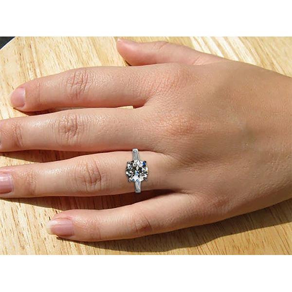 4 Carat 3 Stone Natural Earth Mined Diamond Ring