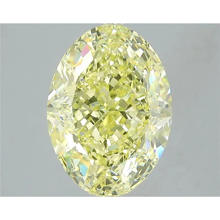 5.02ct Oval Natural Diamond (Colour Fancy Yellow, Clarity VS1, GIA Certified)