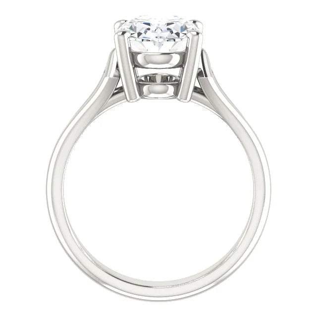 5 Carat Oval Big Diamond Ring