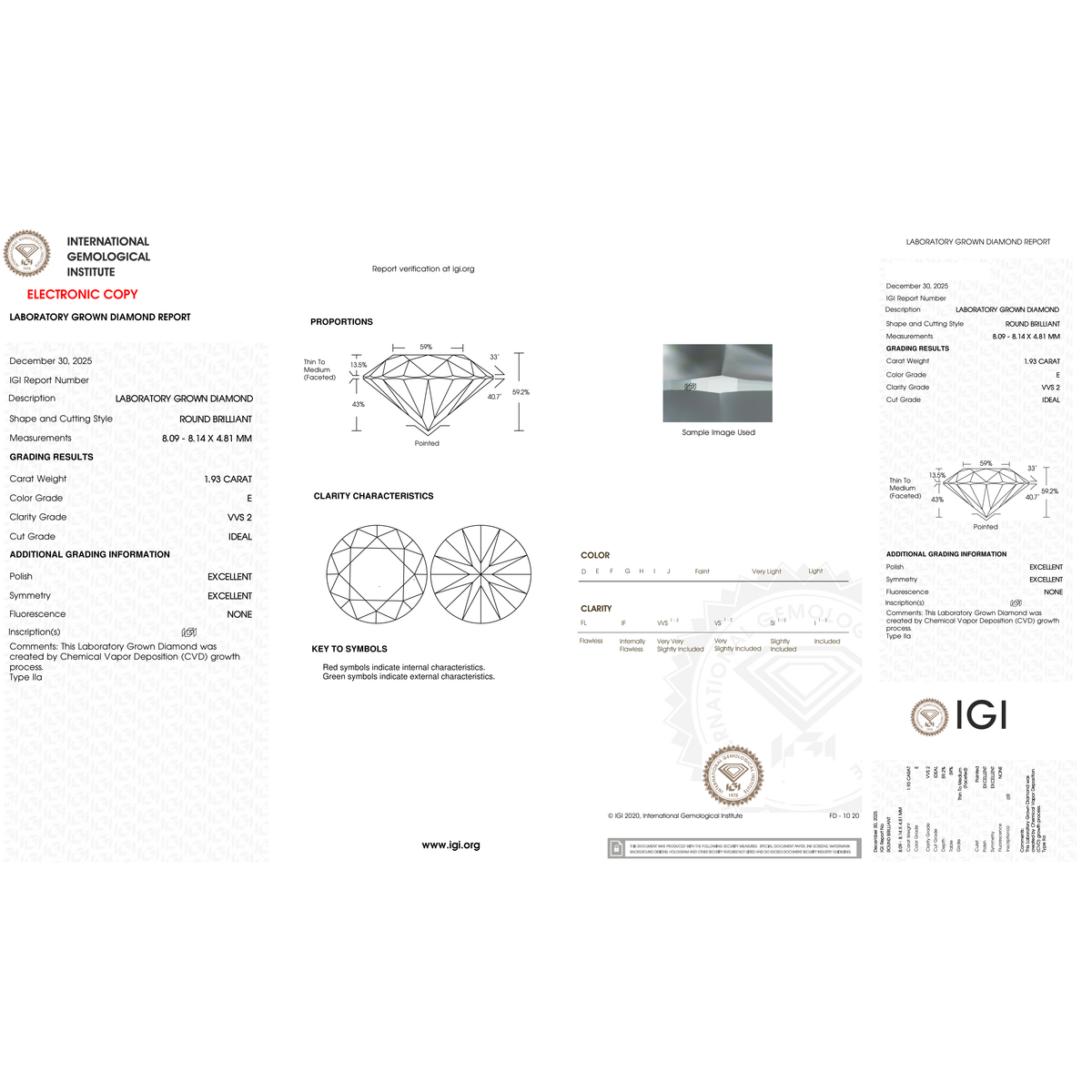 IGI Certificate