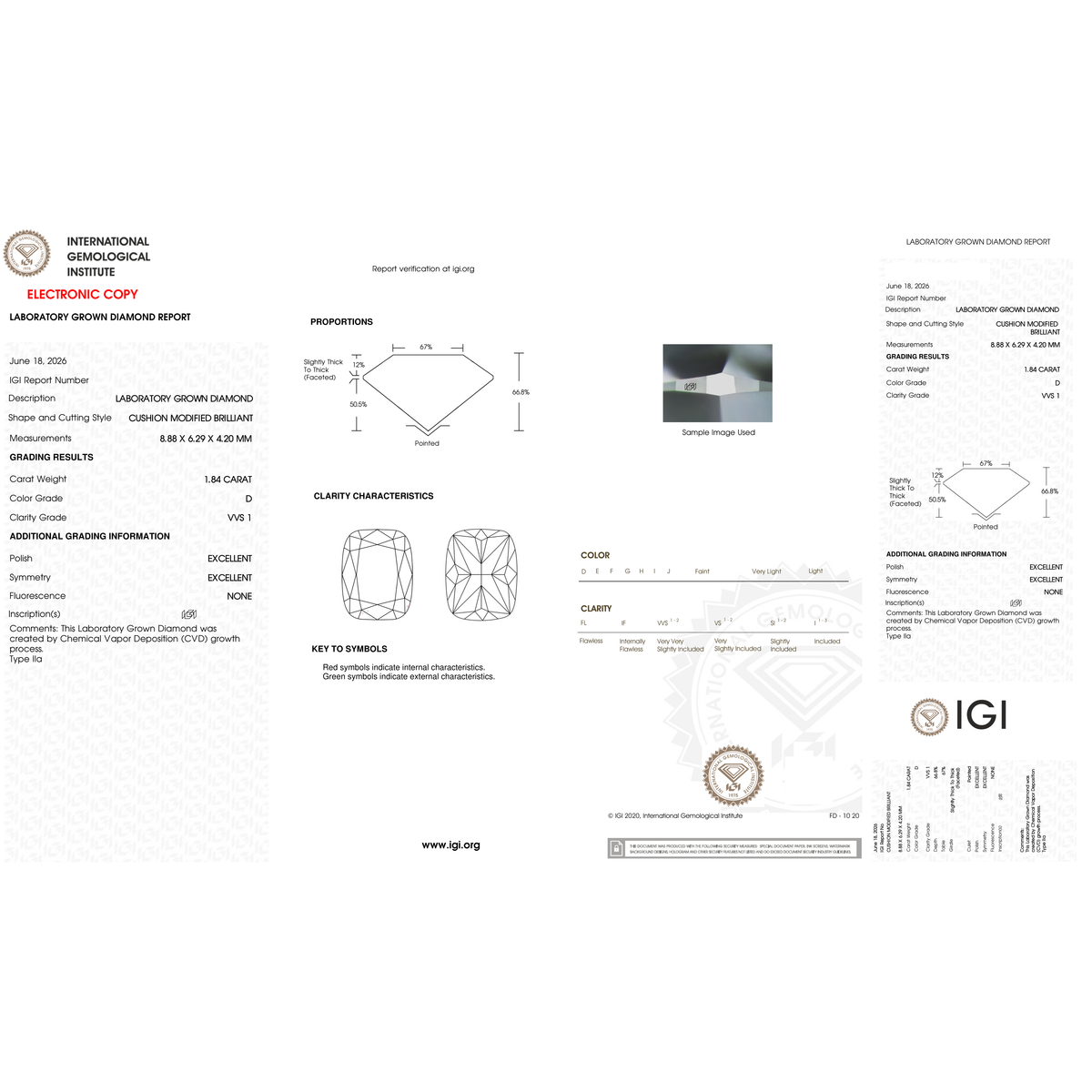 IGI Certificate