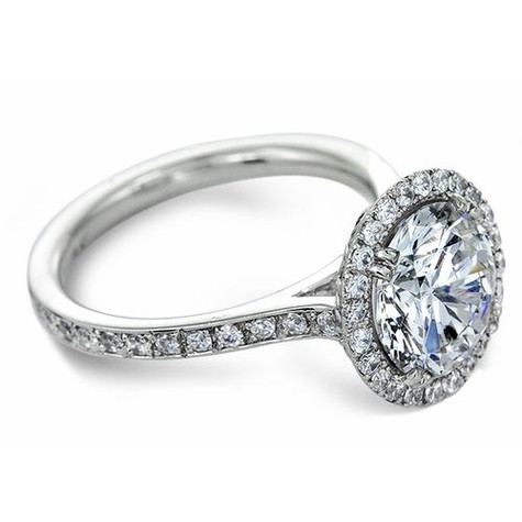 8.8 Carats Round Halo Lab Grown Diamond Ring White Gold