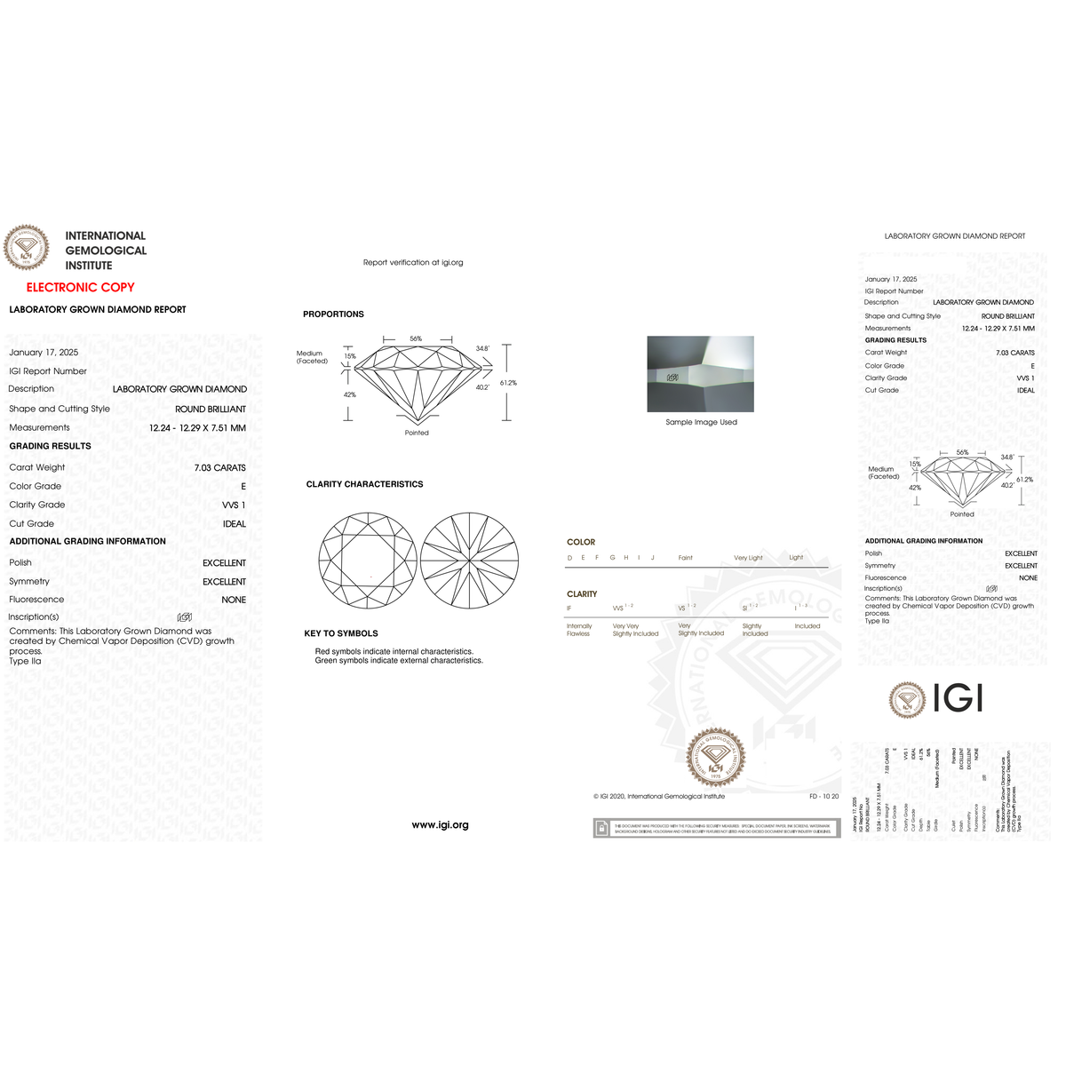 IGI Certificate