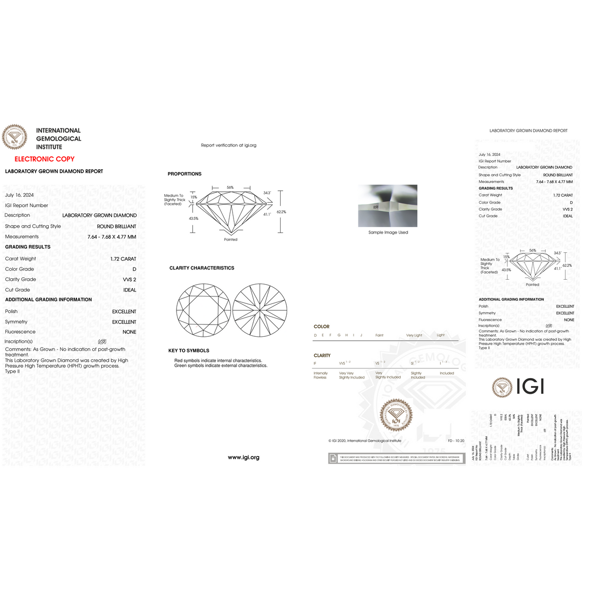 IGI Certificate