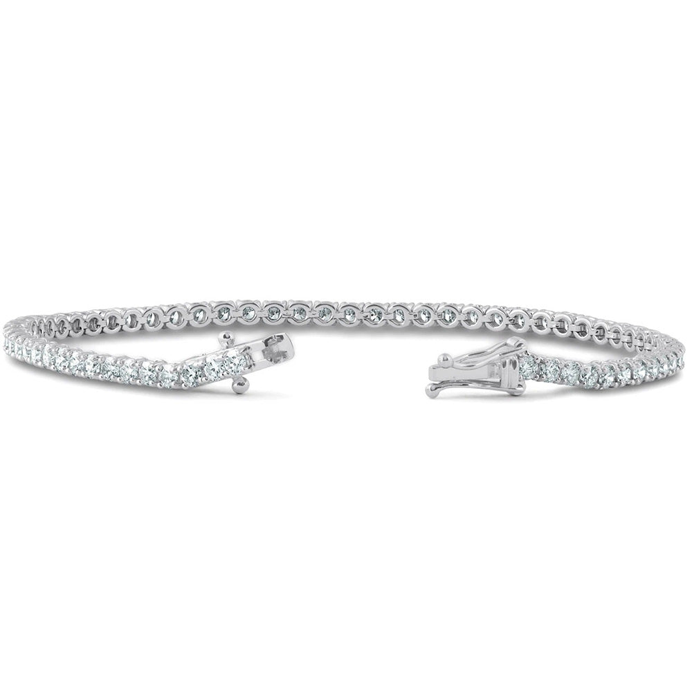 8 Carat Tennis Bracelet With Round Lab Grown Diamond