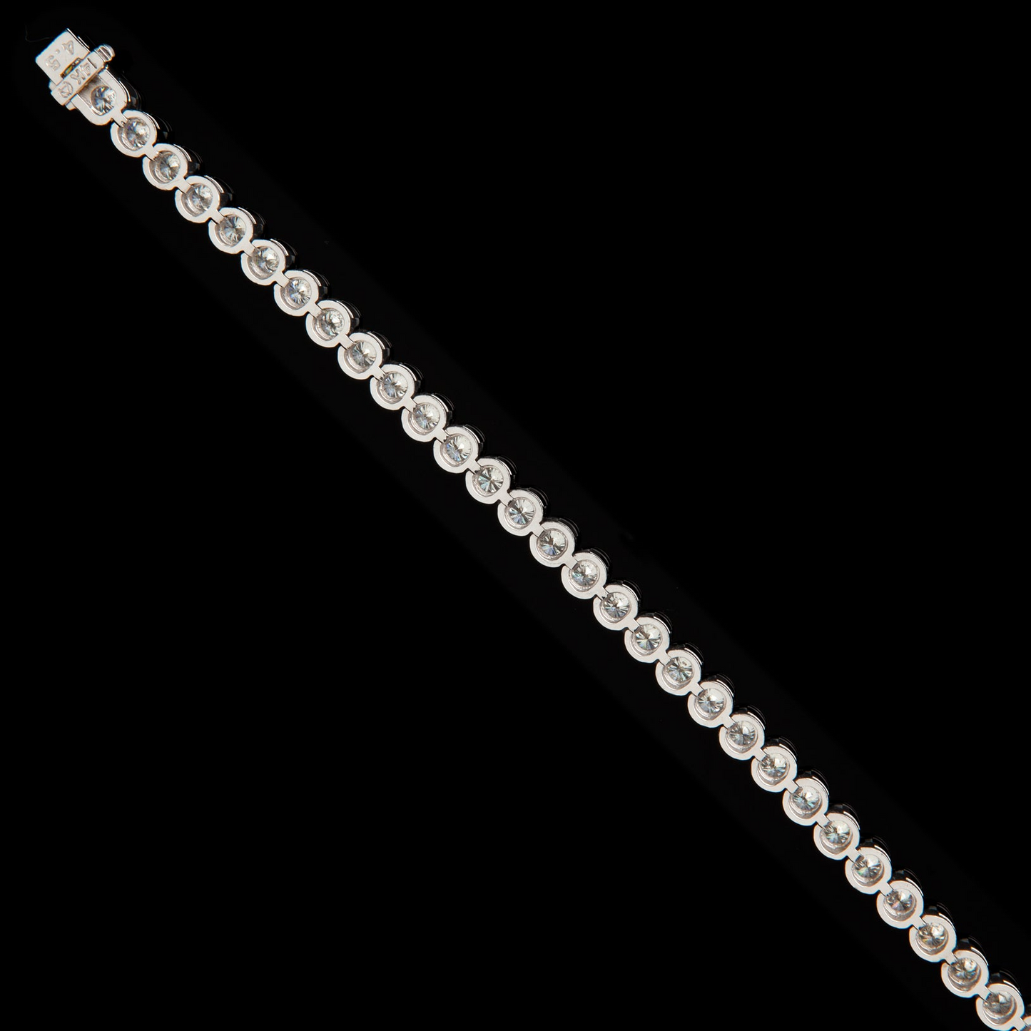 9.60 Carats Round Cut Lab Grown Diamond Tennis Bracelet White Gold
