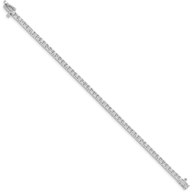 9.90 Carats Round Sparkling Lab Grown Diamonds Tennis Bracelet