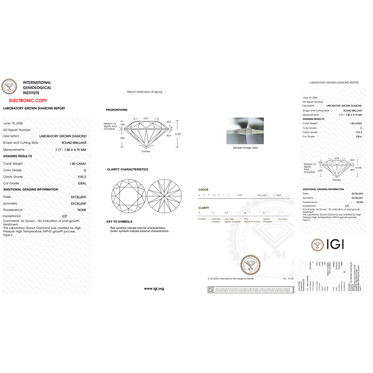 IGI Certificate