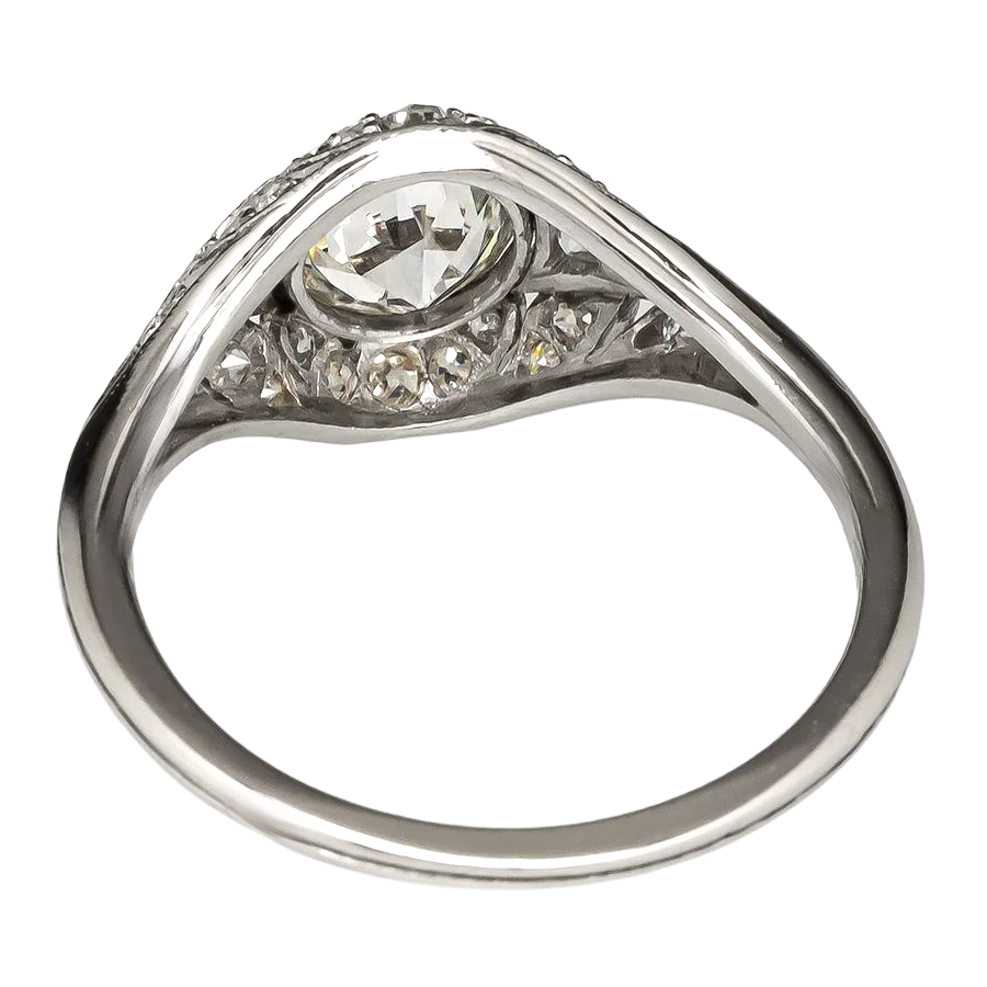 Anniversary Halo Ring Round Old Mine Cut Lab Grown Diamonds 8.30 Carats