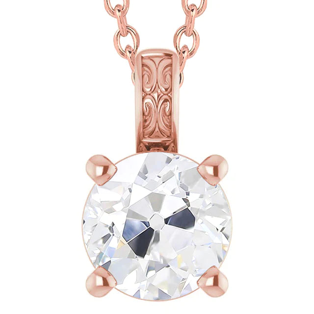Antique Look 5 Carat Diamond Pendant