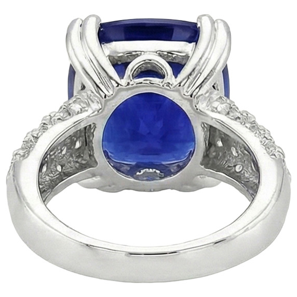 Natural Real ( Not Lab Grown ) Beautiful 6 Carat Sapphire Engagement Ring