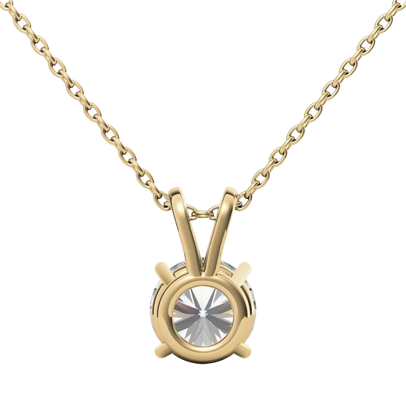 Big Natural Diamond Pendant With Chain 4 Ct. Necklace