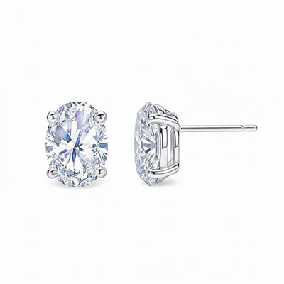 3 Carat Natural GIA Certified Real ( Not Lab Grown ) Diamond Stud Earring Jewelry WG Lady Earrings Pair