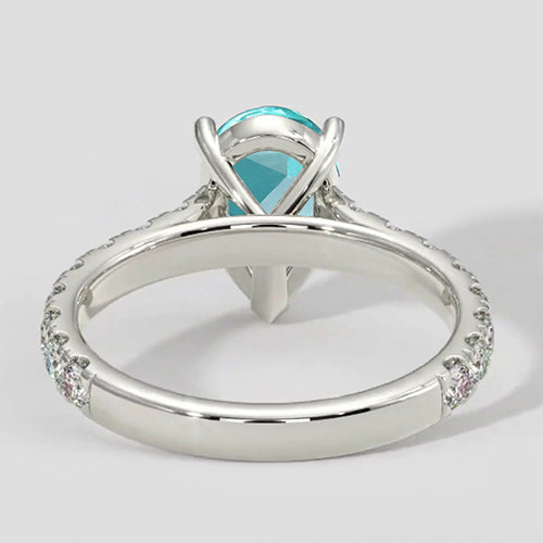 Classic Pear Paraiba Stone Ring