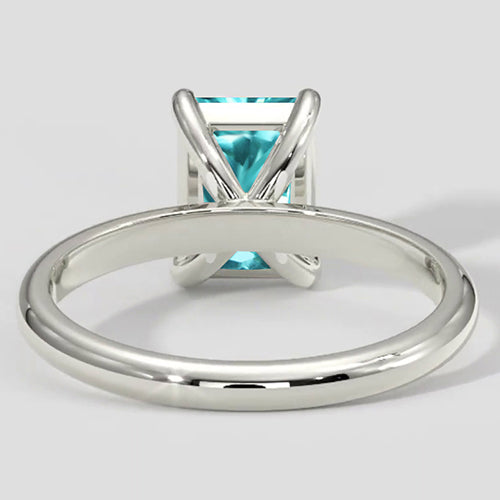 Cushion Tourmaline Paraiba Ring 3 Carats