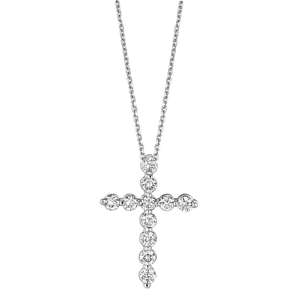 Diamond Necklace Cross Pendant