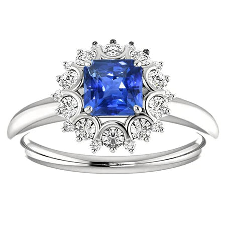 Edwardian Sapphire And Diamond Ring For Women
